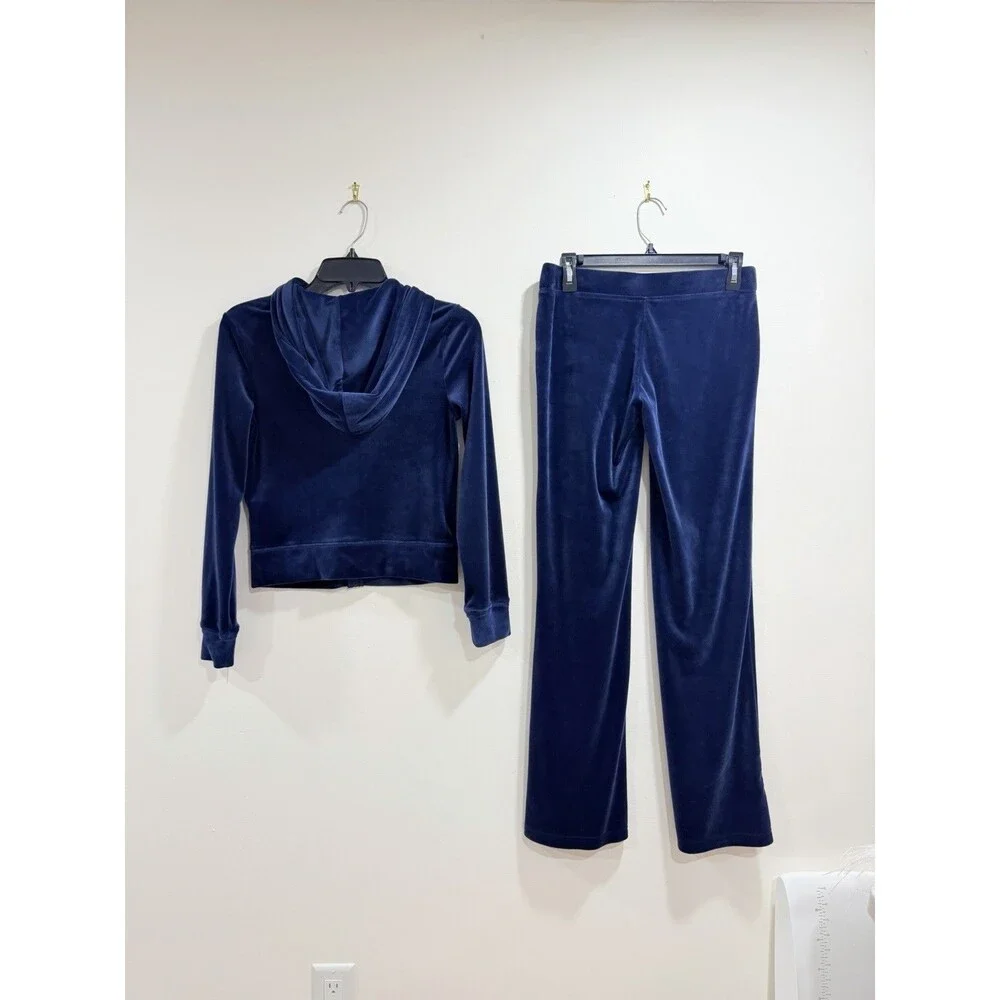 Juicy Couture Velour Tracksuit Regal Blue Rhinestone Y2K Size S NWOT